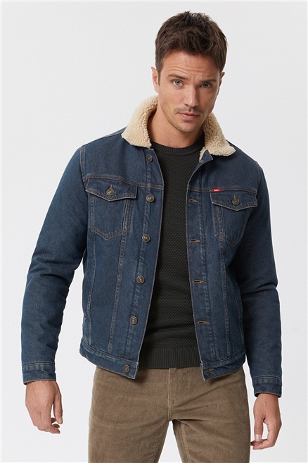 MEN FASHION Jackets Jean discount 87% Wramgler jacket Blue XXL 