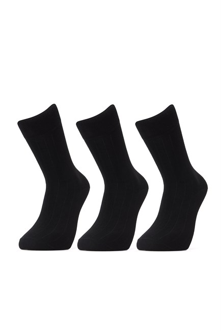 Noah Erkek 3Lü Soket Çorap Siyah